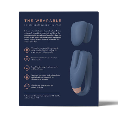 Deia The Wearable Remote-Controlled Stimulator Silicone Blue