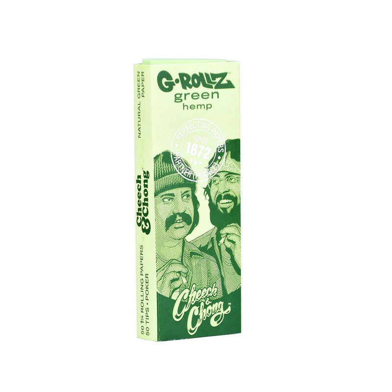 24PK DISPLAY - Cheech & ChongTM x G-ROLLZ Organic Hemp Papers & Tips-50pc/1 1/4 - Headshop.com