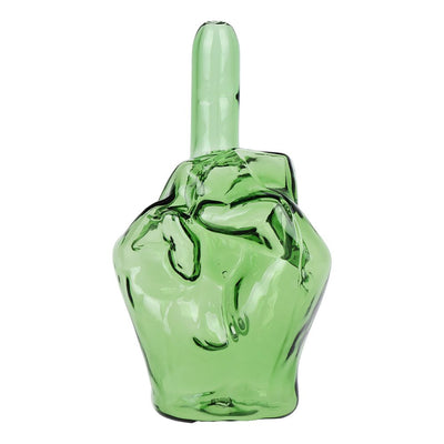 Middle Finger Glass Hand Pipe - 4.25"