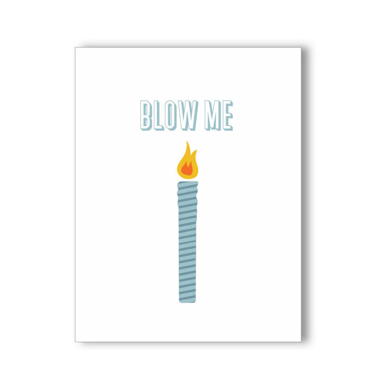 Blow Me Candle Naughty Kard - Headshop.com