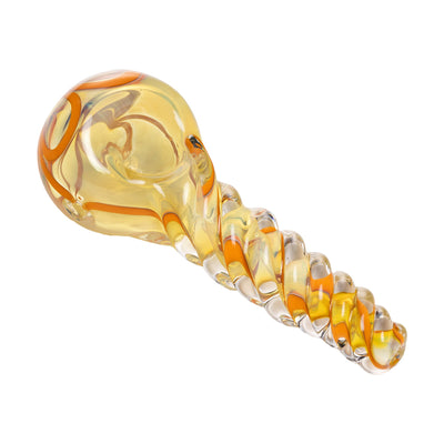 Human Grade Twist Glass Spoon Pipe Model B