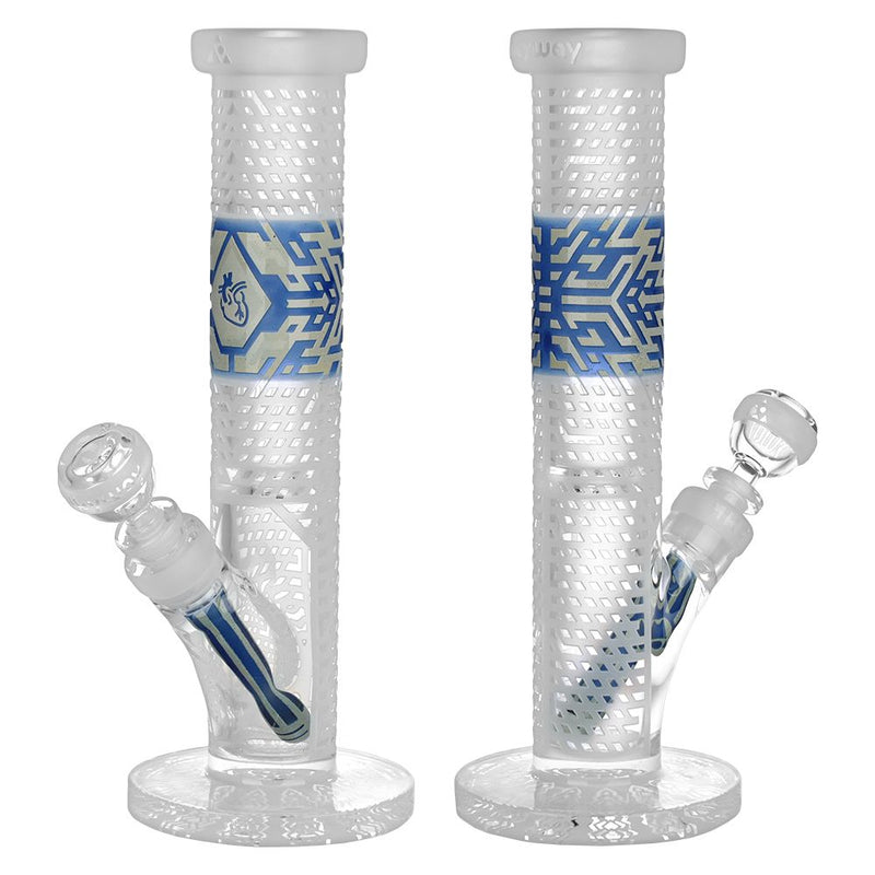 Milkyway Crystallized Glass Straight Tube Water Pipe - 12" - Headshop.com