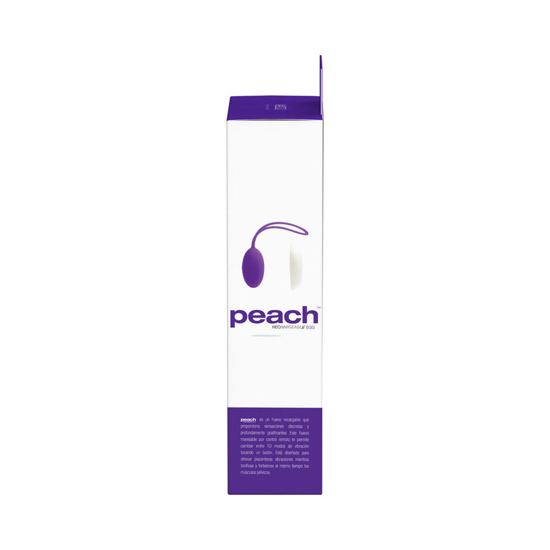 VeDO Peach Rechargeable Egg Vibe - Into You Indigo