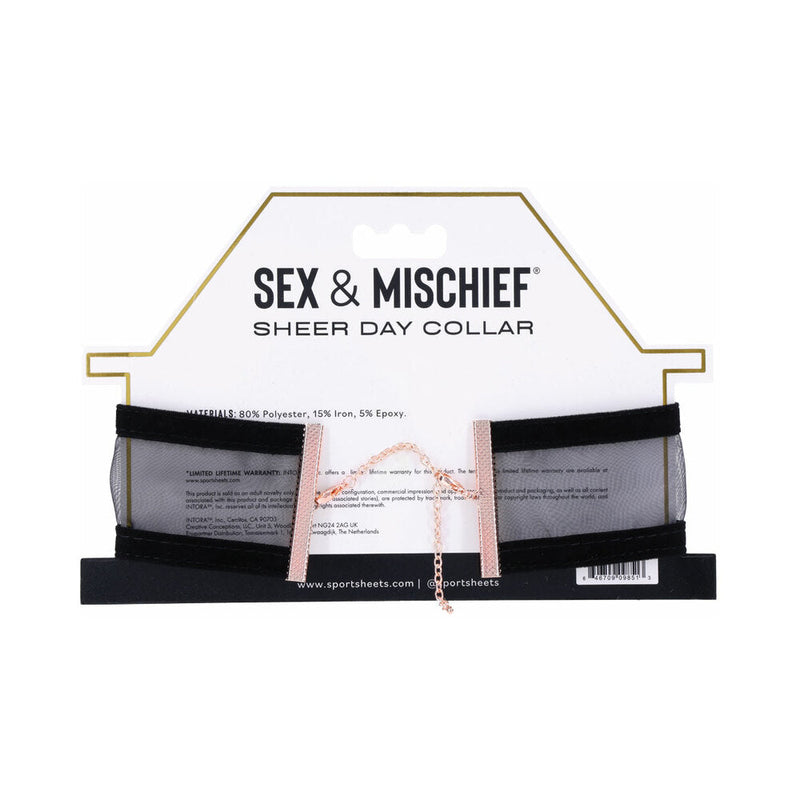 Sportsheets Sex & Mischief Sheer Day Collar