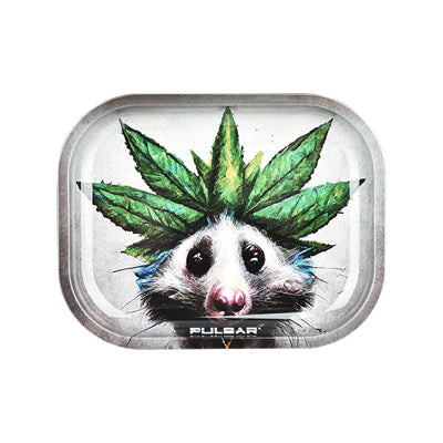 Pulsar Mini Metal Rolling Tray w/ Lid - Opotsum / 7"x5.5" - Headshop.com