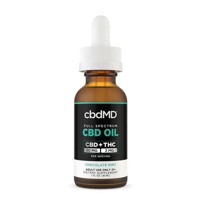 cbdMD CBD Tincture Drops - Chocolate Mint - Headshop.com