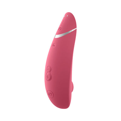 Womanizer Premium 2 Rechargeable Silicone Luxurious Pleasure Air Clitoral Stimulator Raspberry