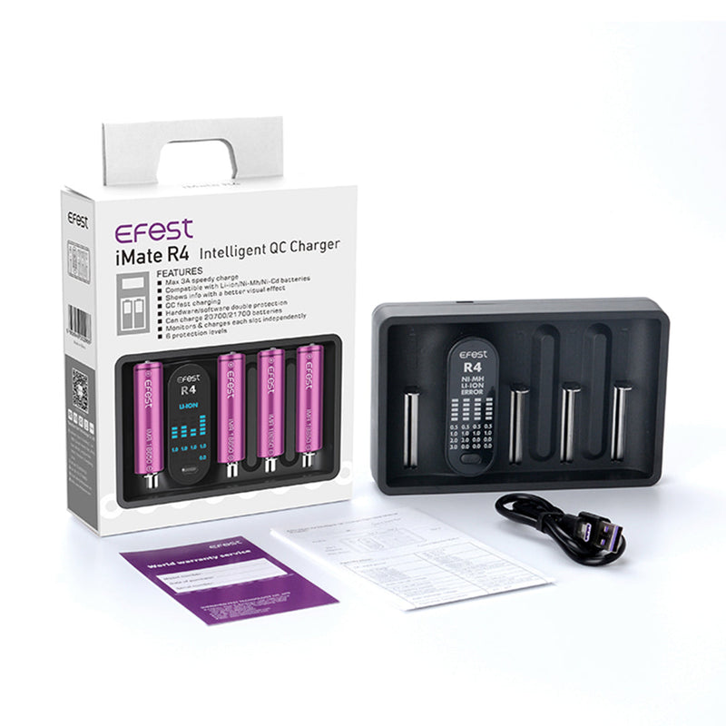 Efest Imate R4 Battery Charger - Headshop.com