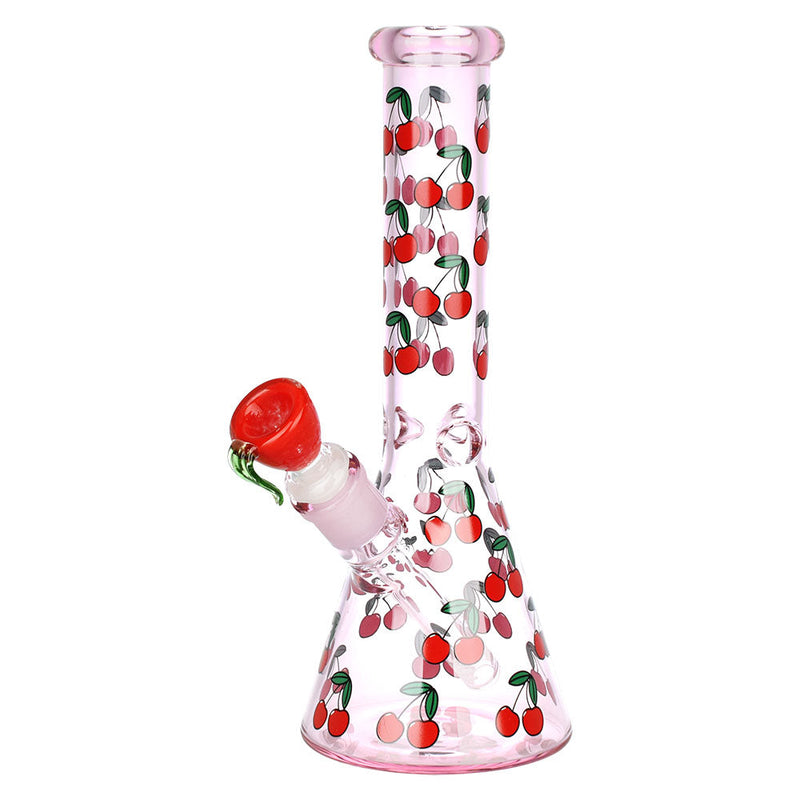 Life Is A Bowl Of Cherries Beaker Water Pipe | 10" | 14mm F - Headshop.com