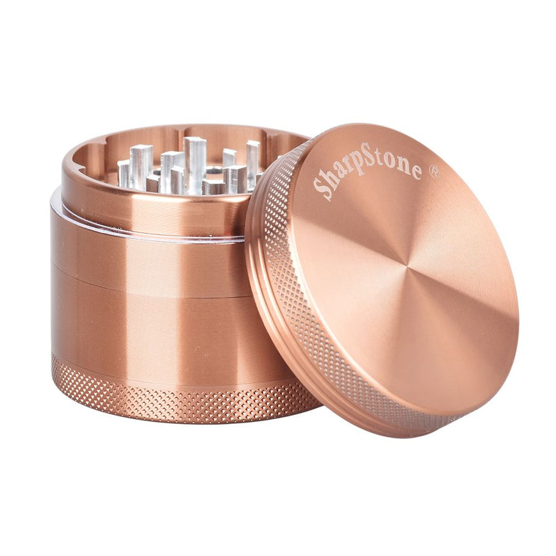 SharpStone Solid Top Metal Grinder | 4pc | 2.2" - Headshop.com