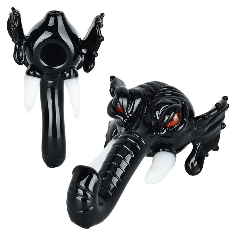 Ominous Elephant Head Glass Hand Pipe - 5" - Headshop.com