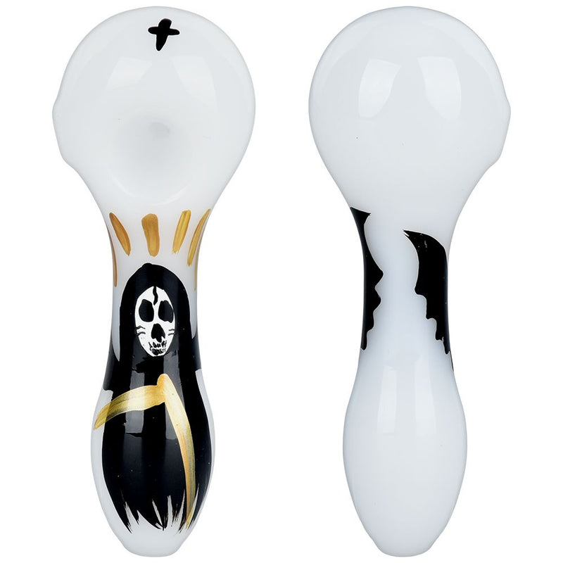 Grim Reaper Glass Hand Pipe - 4" - Headshop.com