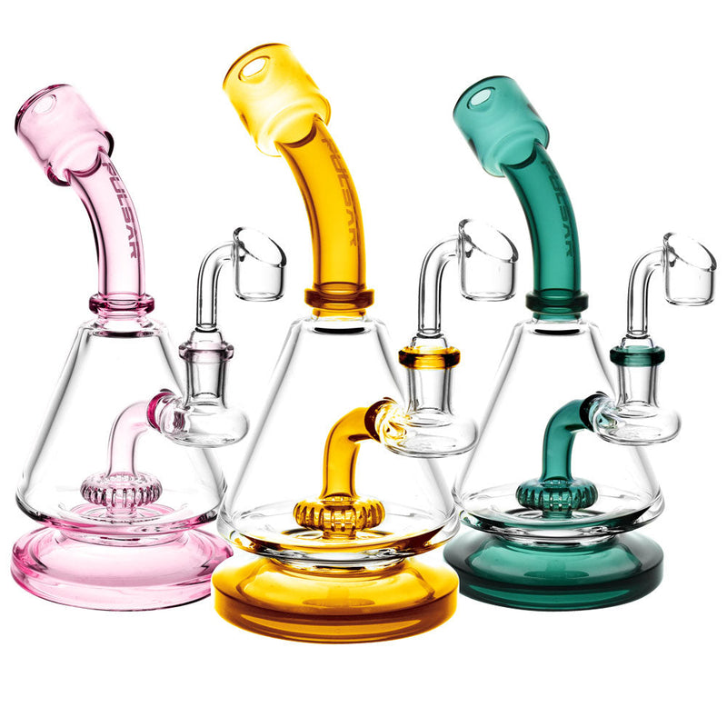 Pulsar Lab Flask Rig - 8" / 14mm F / Colors Vary - Headshop.com