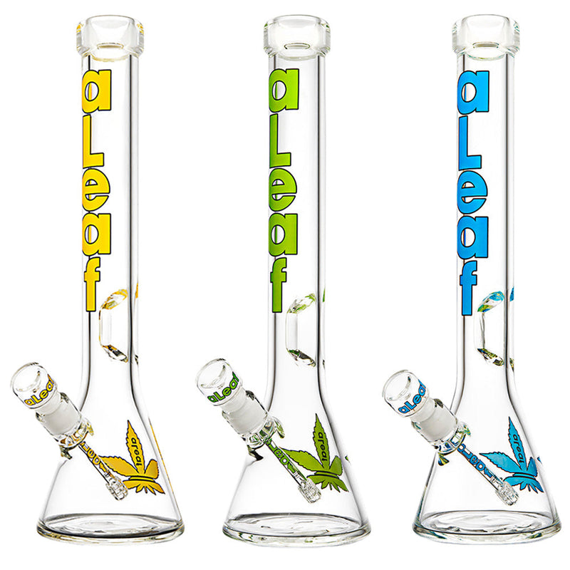 aLeaf Spec Head Beaker Water Pipe - 18" - Headshop.com