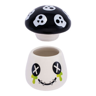 Fujima Mushroom Skull Ceramic Stash Jar - 4.25"