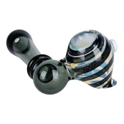 Intergalactic Hive Dichro Swirl Sidecar Glass Hand Pipe - 4"