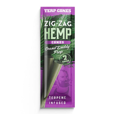 Zig Zag Terpene Infused Pre-Rolled Cones | 2pk | 15pc Display - Headshop.com