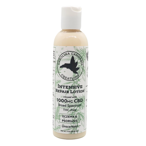 Intensive Repair Lotion 1000mg CBD Carolina Cannabis Creations