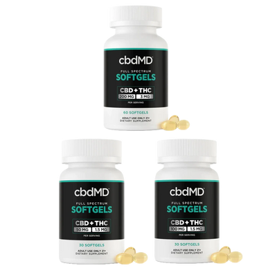 cbdMD Full Spectrum CBD Softgels - (1500MG - 6000MG) - Headshop.com