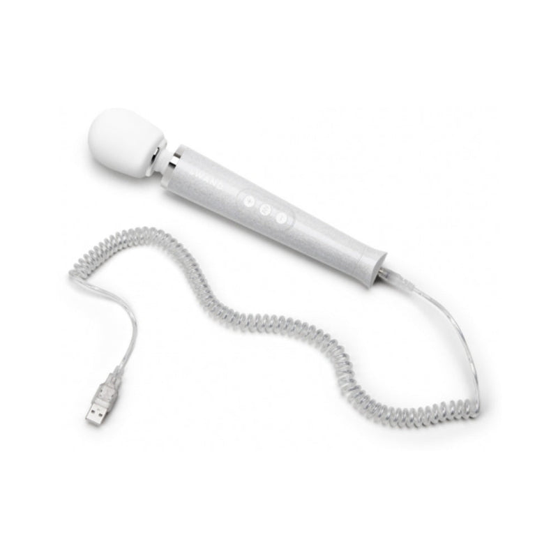 Le Wand All That Glimmers Petite Rechargeable Vibrating Massager Special Edition Set White