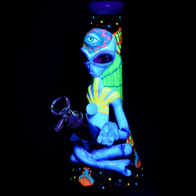 Pulsar Artist Series Glow Beaker Water Pipe | 9.5" | 14mm F - Headshop.com