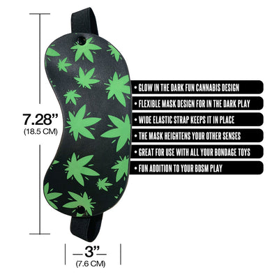 Stoner Vibes Chronic Collection Glow in the Dark Blindfold - Headshop.com