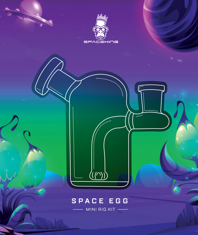 Space King Glass - 'Space Egg' Mini Rig - Headshop.com