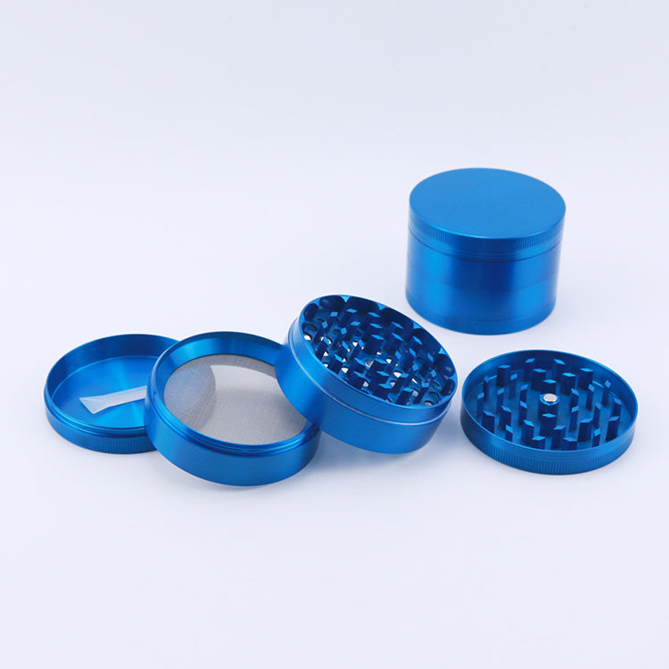 Large 4 Piece Zinc Alloy Metal Grinder - Headshop.com