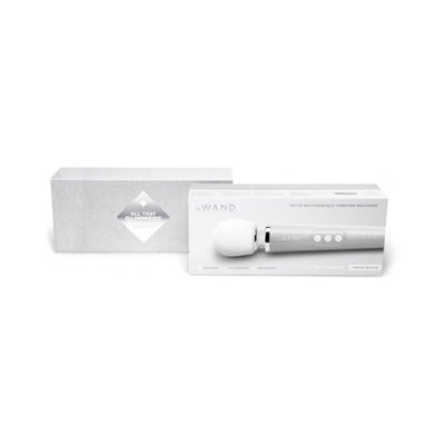 Le Wand All That Glimmers Petite Rechargeable Vibrating Massager Special Edition Set White