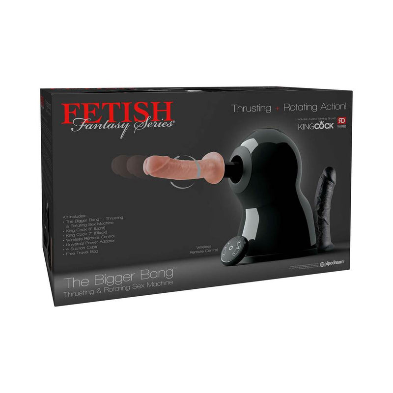 Pipedream Fetish Fantasy Series 7-Piece The Bigger Bang Thrusting & Rotating Sex Machine Kit