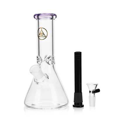 Ritual Smoke - Daily Driver 8" Beaker w/ American Color Accents - Purple - Headshop.com