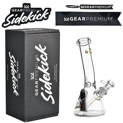 Gear Premium Sidekick Laid Back Glass Beaker Water Pipe | 12"