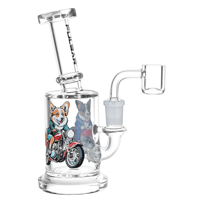 Pulsar Moto Corgi Glass Dab Rig - 6.75" / 14mm F - Headshop.com