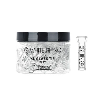 40CT JAR - White Rhino XL Glass Tip - Headshop.com