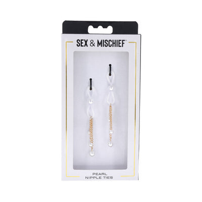 Sportsheets Sex & Mischief Pearl Nipple Ties