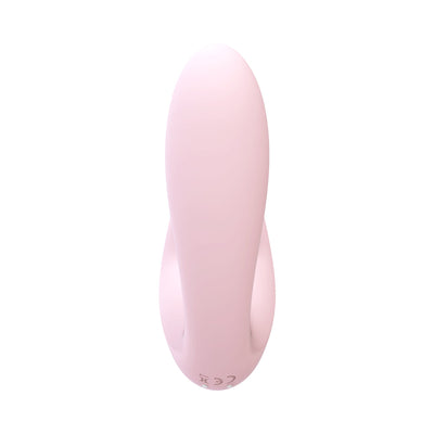 Shots Irresistible Desirable Rechargeable Silicone Soft Pressure Air Wave Dual Stimulator Pink