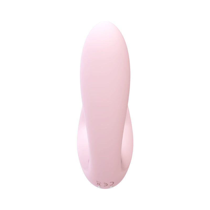 Shots Irresistible Desirable Rechargeable Silicone Soft Pressure Air Wave Dual Stimulator Pink