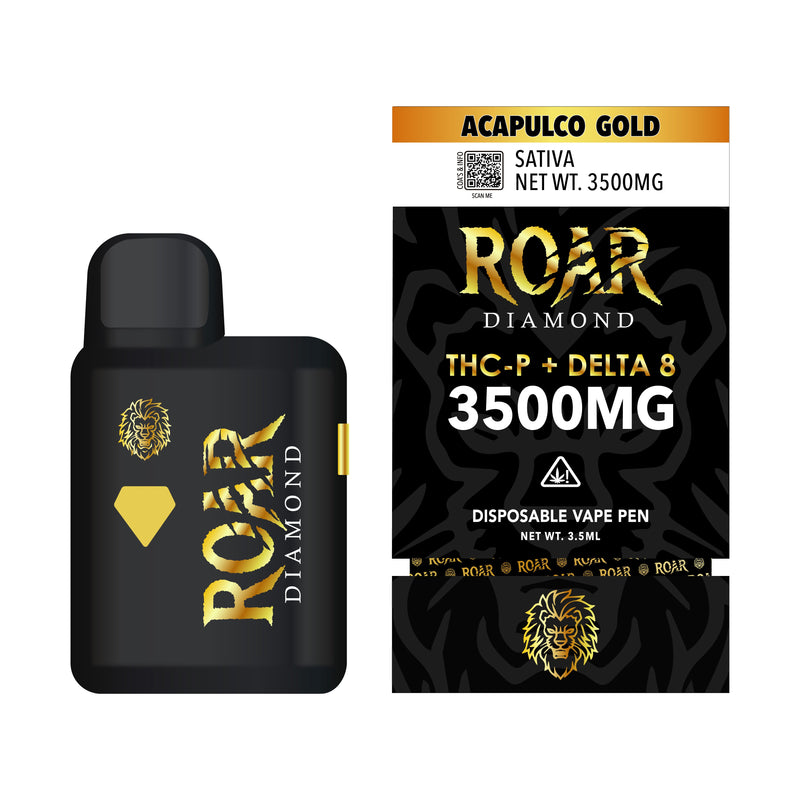 Roar Diamond THC-P + Delta 8 3500MG - Acapulco Gold - Headshop.com