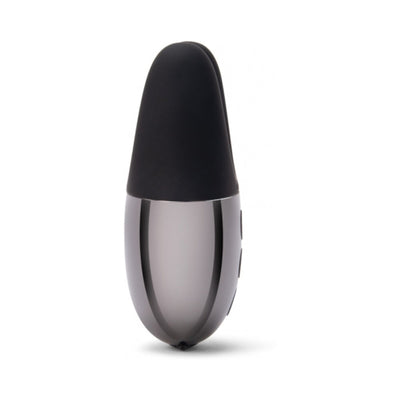 Le Wand Chrome Double Vibe Rechargeable Silicone Mini Vibrator Black