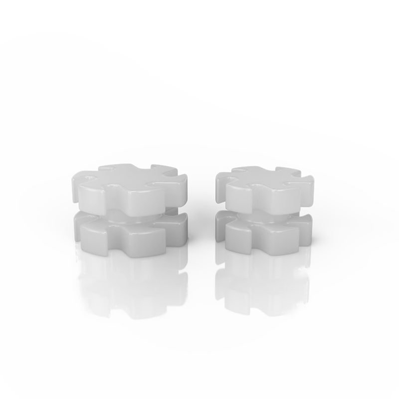 Quartz Opaque Dab Gears (2PK) - Headshop.com