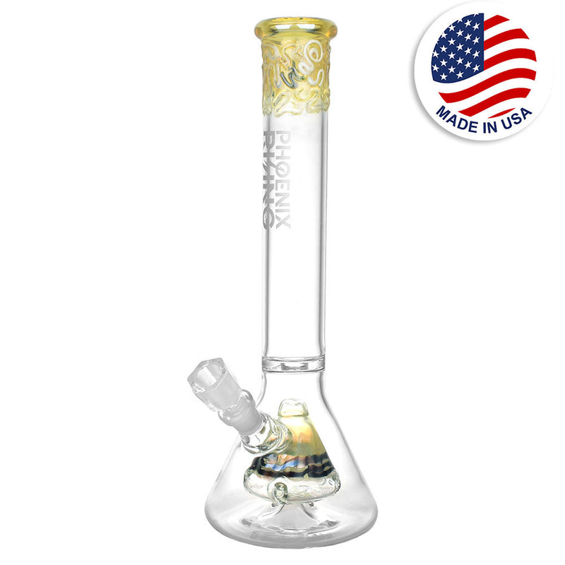 Phoenix Rising Psychic Pyramid Beaker Water Pipe - 16.25"/19mm F - Headshop.com