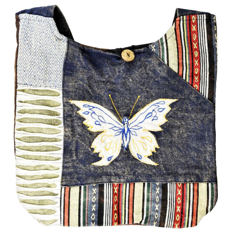 ThreadHeads Butterfly Patchwork Sling Bag - Headshop.com