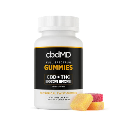 CbdMD Full Spectrum CBD Gummies - Tropical Mix - Headshop.com