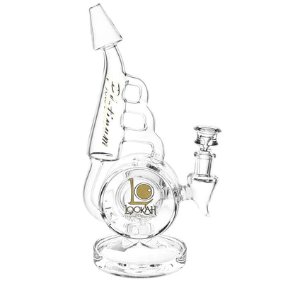 Lookah Glass Horn Recycler Water Pipe | 10.5" | 14mm F - Headshop.com