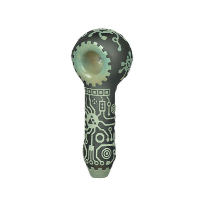 Milkyway Glass Circuitboard Color Hand Pipe - 4.5" - Headshop.com