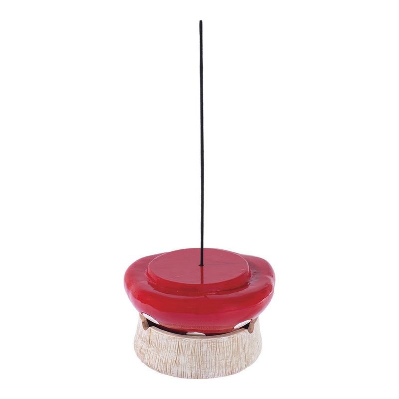 Fujima Red Mushroom Covered Ashtray - 4.75" - Headshop.com