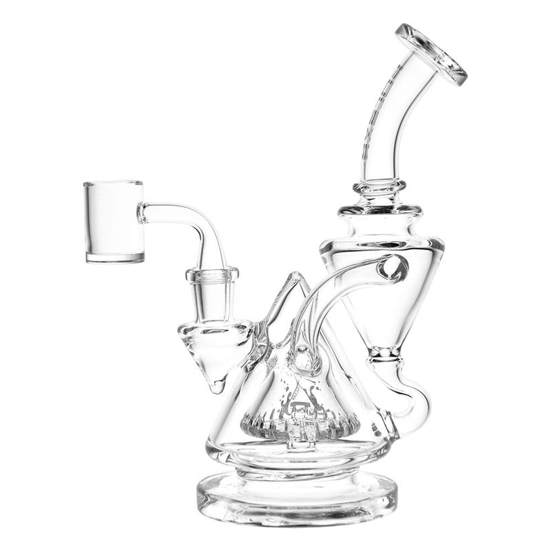 Pulsar Pyramid Baller Recycler Rig - 8" / 14mm F / Clear - Headshop.com