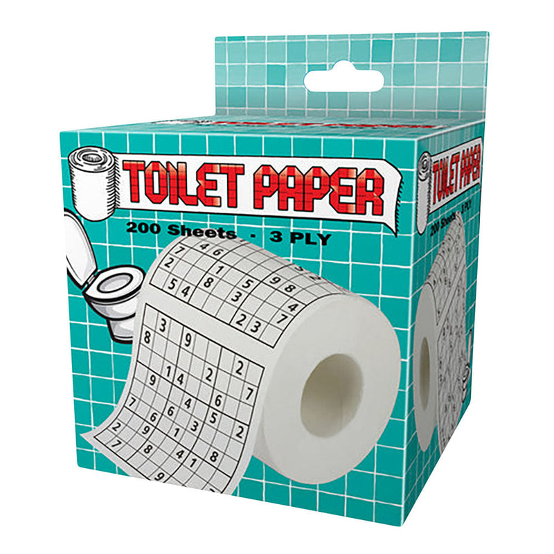 Novelty Toilet Paper - 200 Sheets / 3 Ply / Sudoku - Headshop.com