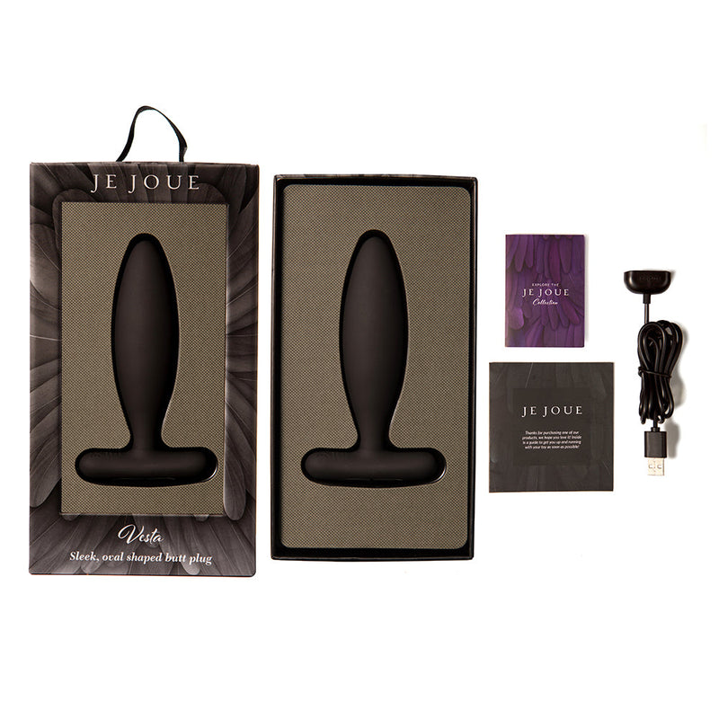 Je Joue Vesta Vibrating Butt Plug Black