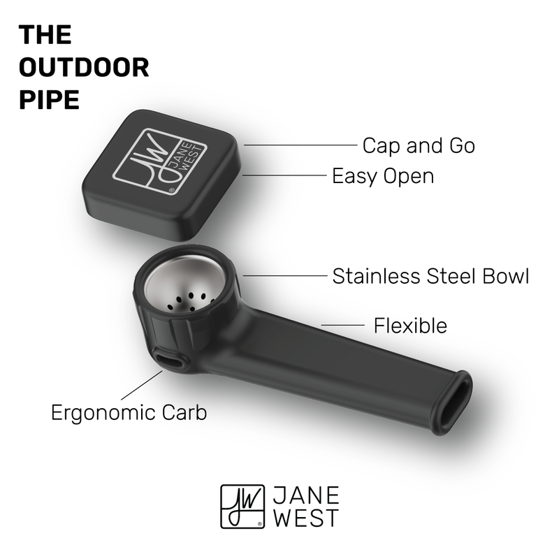 Jane West Outdoor Silicone Pipe - Headshop.com